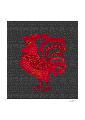 Red Fire Chicken Year