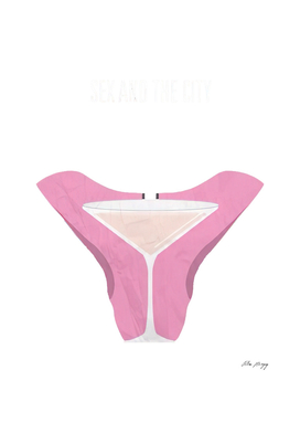 Pink Underwear Glass