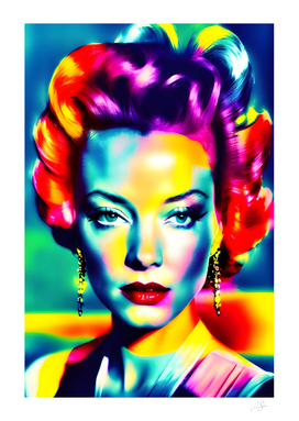 Colorful abstract portrait | Pop art aesthetic