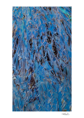 Blue abstract texture print
