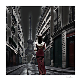 A woman on the Night of Paris.