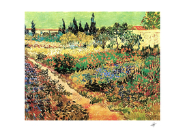 flowers Vincent van Gogh Flowering Garden with Path