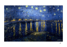 body of water and stars painting Vincent van Gogh