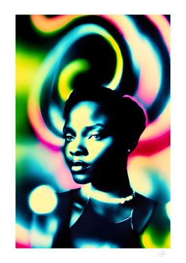 Colorful abstract portrait | Pop art aesthetic