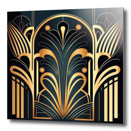 Sleek Symmetry Art Deco