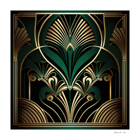 Emerald Glam Art Deco II