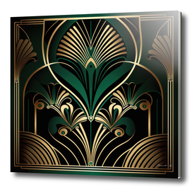 Emerald Glam Art Deco II