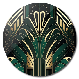 Emerald Glam Art Deco I