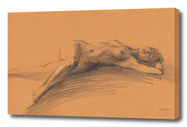Nude Woman Bodyscape sketch