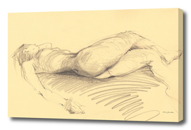 Beautiful Naked Woman Erotic Art Nude painting