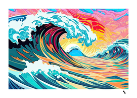 Ai Generated Waves Ocean Sea Tsunami Nautical arts