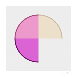 Abstract Circle pink