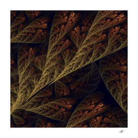 brown floral abstract fractal