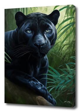 Black Panther in the Jungle V1