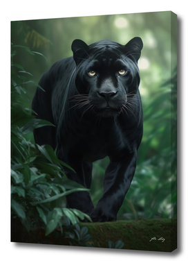 Black Panther in the Jungle V2