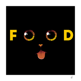 Cat Food Cute Black Cat