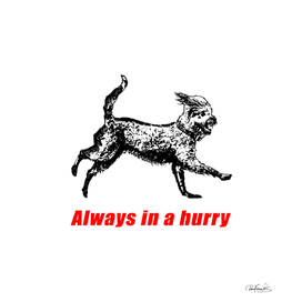 Always on the Move Funny Concept Graphic Print
