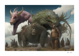 Fantastic 3D Monsters Realistic Fantasy World Gamer Art