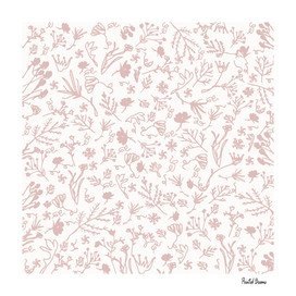 Botanical-Pattern, set, pink, 1, spring, botanic, nature,