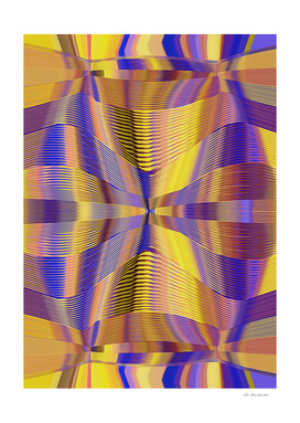 blue purple yellow and gold lines abstract background
