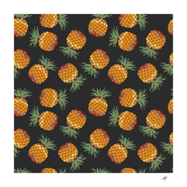 Pineapple Background Pineapple Pattern