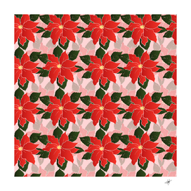 Poinsettia Pattern Seamless Pattern Christmas Xmas