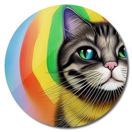 Rainbow Cat Desin