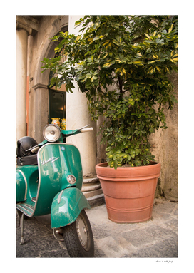 Retro Scooter in Amalfi #1 #travel #wall #art
