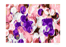 pink and purple circle pattern abstract background