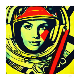 Astronaut girl graffiti | street art aesthetic
