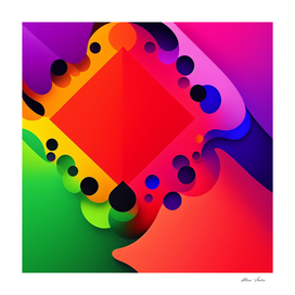 Colorful Geometric Art Abstract poster