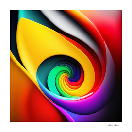 Abstract poster colorful art