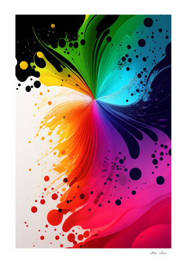 Colorful abstract poster colorful art color spalsh