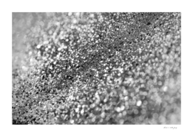Silver Gray Bokeh Glitter #1 (Faux Glitter) #decor #art