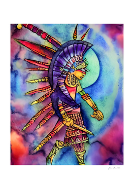 Ancient Aztec Mayan Illustration