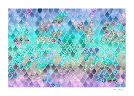 Summer Mermaid Glitter Scales #8 (Faux Glitter) #decor #art