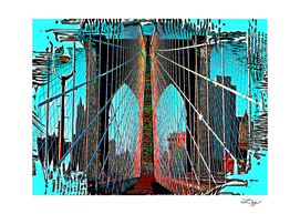 Cartoon Brooklyn Bridge