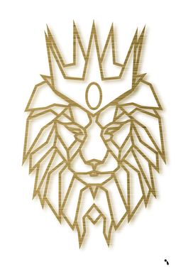 lion face wildlife crown