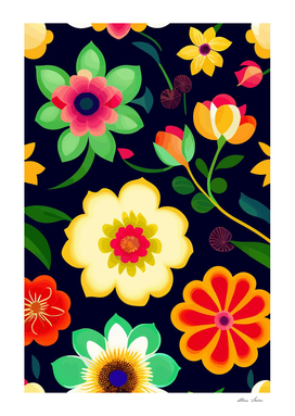 Floral Art Flowers Pattern