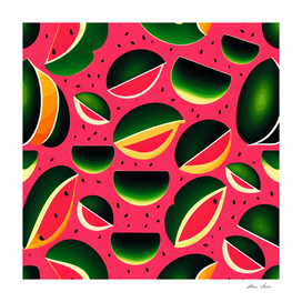 Watermelon design, Watermelon pattern
