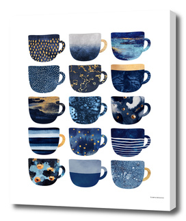 Pretty Blue Coffee Cups