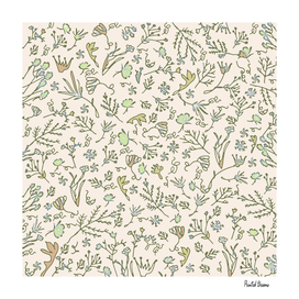 Botanical-Pattern, set, green, 2,  botanic, nature