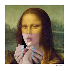 Mona Lisa smoking