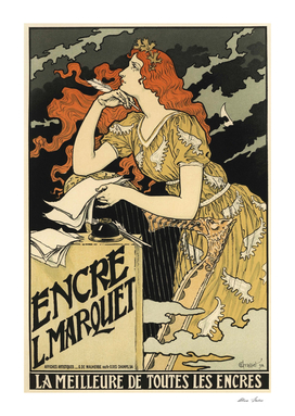 Encre L Marquet Belle Epoque French Poster