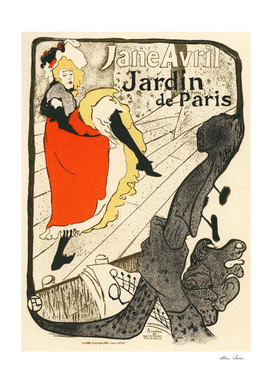Jane Avril, Jardin de Paris, Belle Epoque French Poster