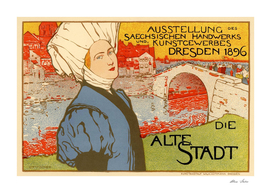 Alte Die Stadt, Dresden, Belle Epoque Poster