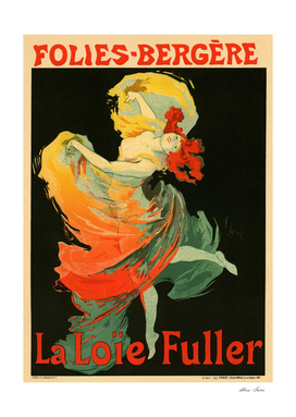 Folies Bergere, La Loie Fuller, Belle Epoque French Poster
