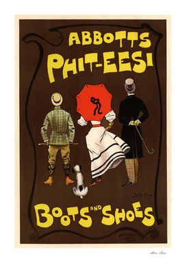 Abbotts Phit-Eesi Boots and Shoes Belle Epoque Poster