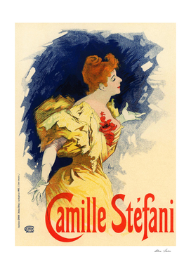 Camille Stefani Belle Epoque French Poster