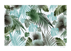 Tropical Jungle Leaves Dream #14 #tropical #decor #art